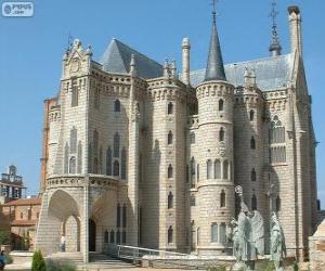Puzzle Επισκοπικό Μέγαρο  σε Astorga, Ισπανία (Antoni Gaudi)